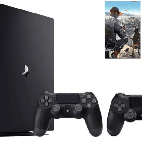 ps4 with 2 controller and 2 games